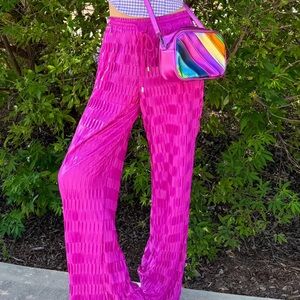 Magenta Flowy Pants